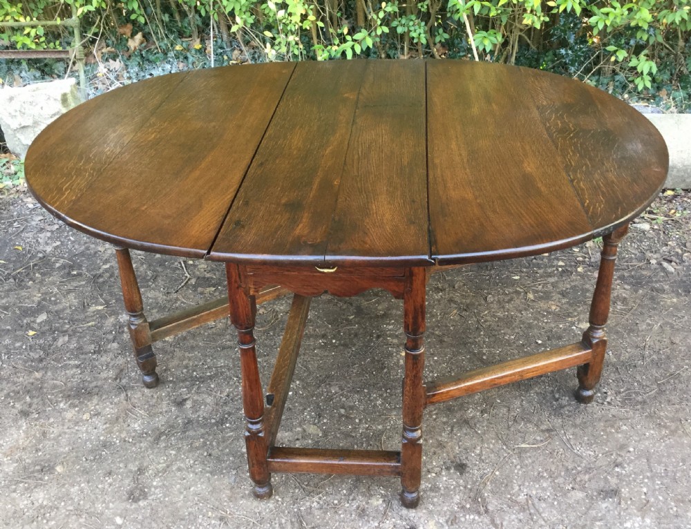 Antique Oak Gateleg Dining Table  View VII