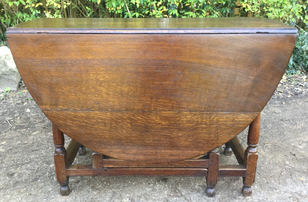 Antique Oak Gateleg Dining Table  View VIII