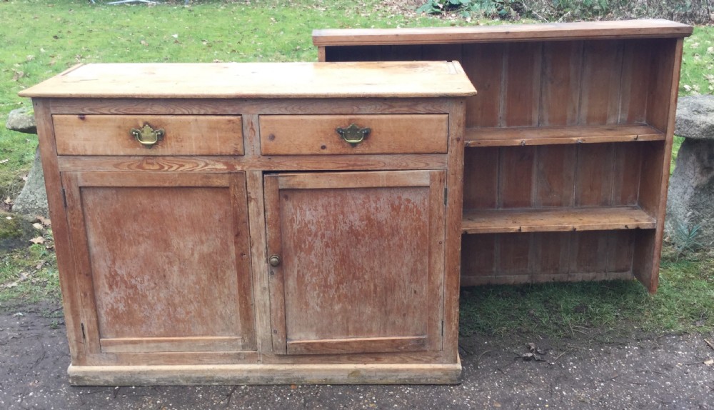 Edwardian Pine Kitchen Dresser View II