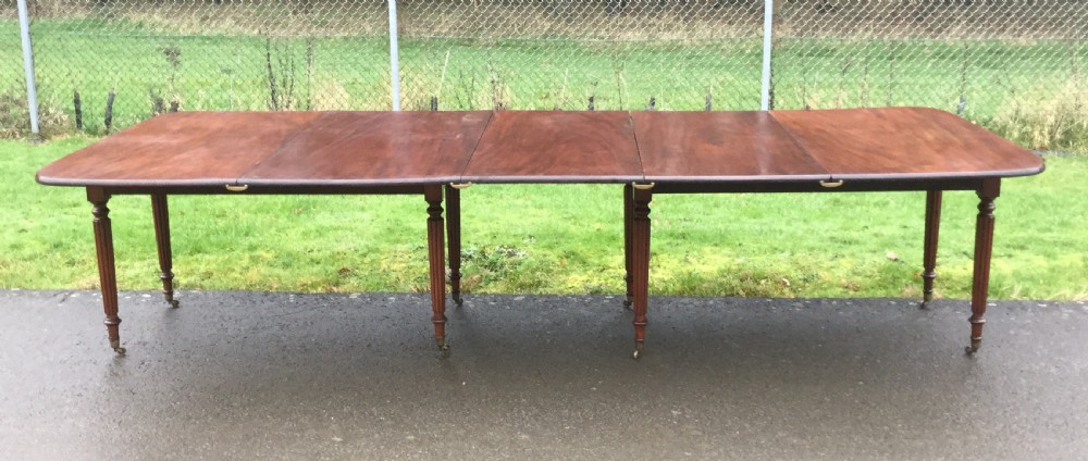 Regency Mahogany Extending Dining Table to Seat Twelve  View IX