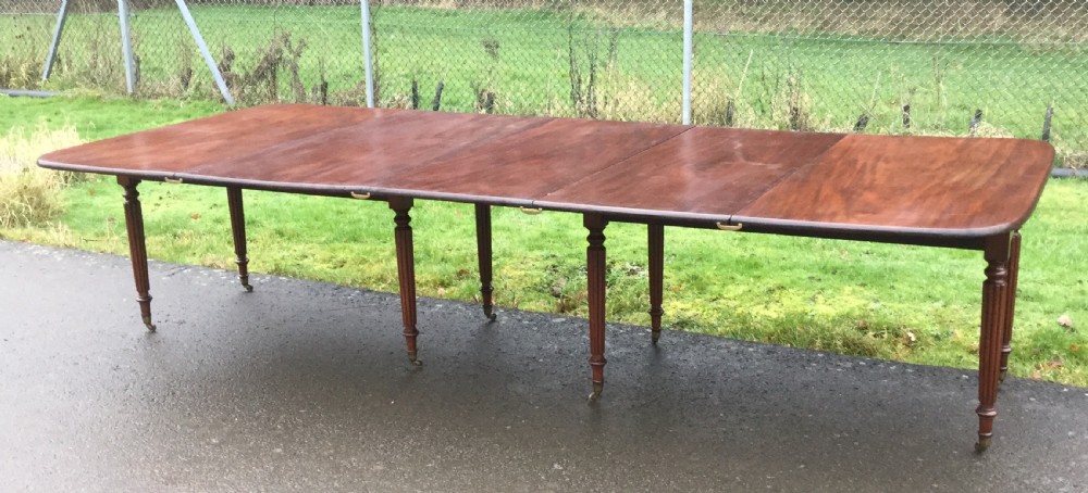 Regency Mahogany Extending Dining Table to Seat Twelve  View X