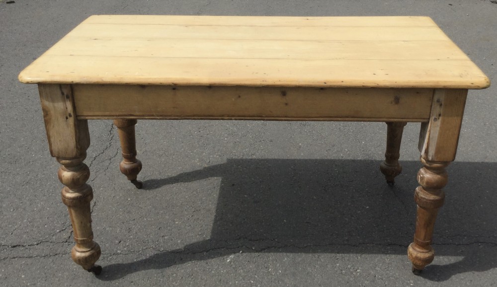 Victorian Pine Kitchen Table 