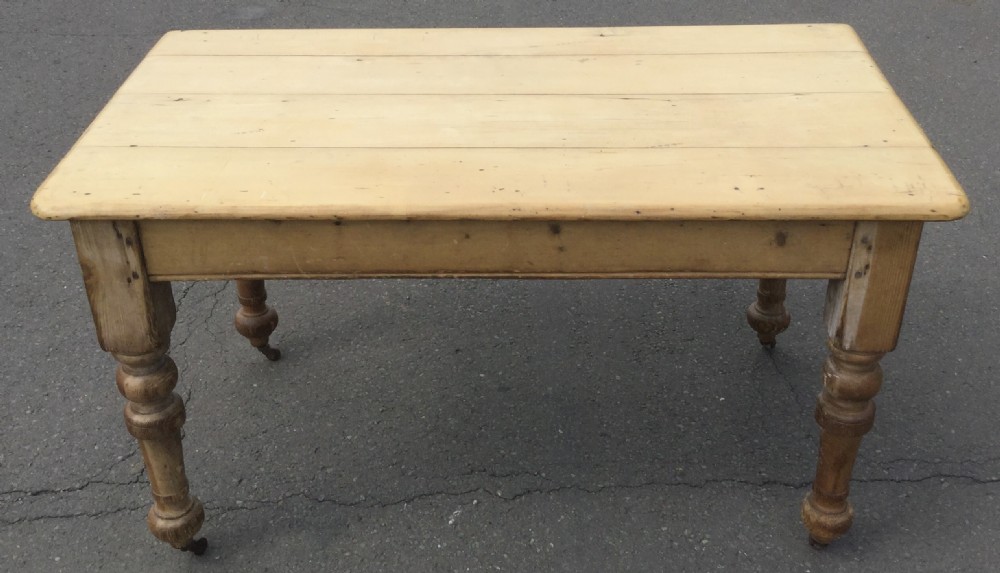 Victorian Pine Kitchen Table  View VII