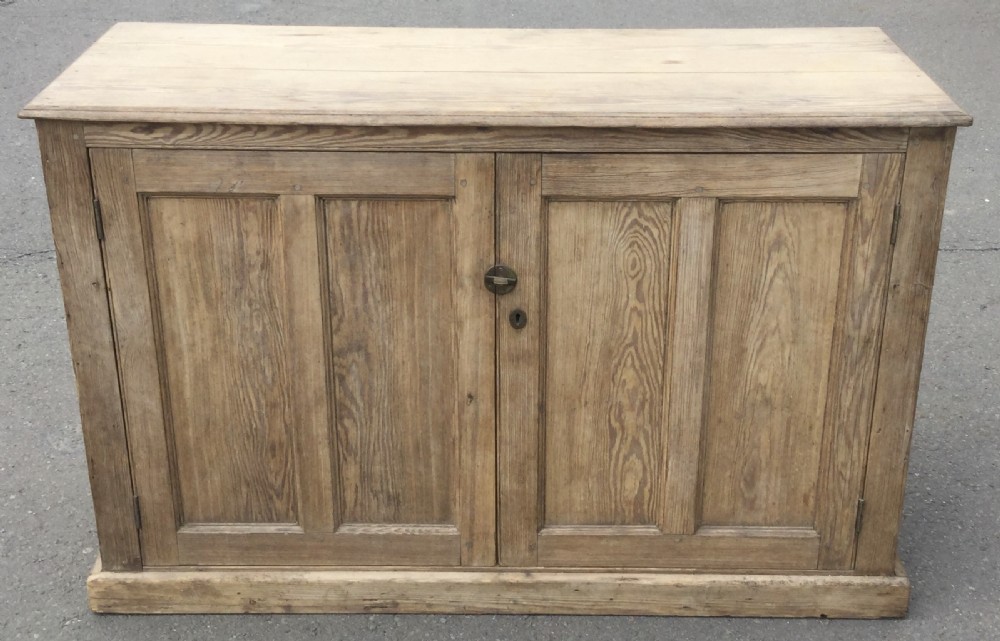 Victorian Pitch Pine Side Cupboard 