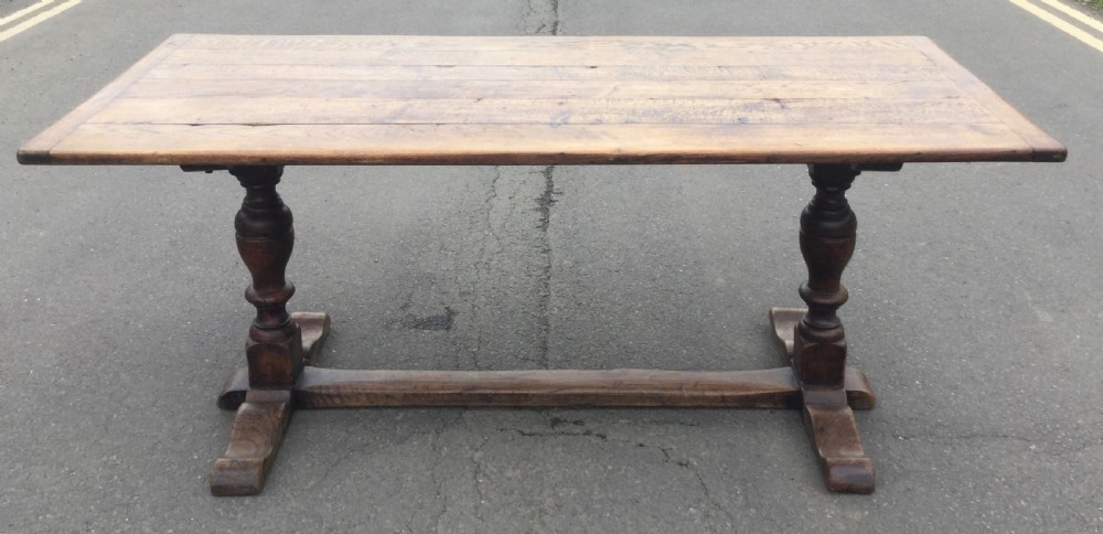 Antique Oak Refectory Dining Table 