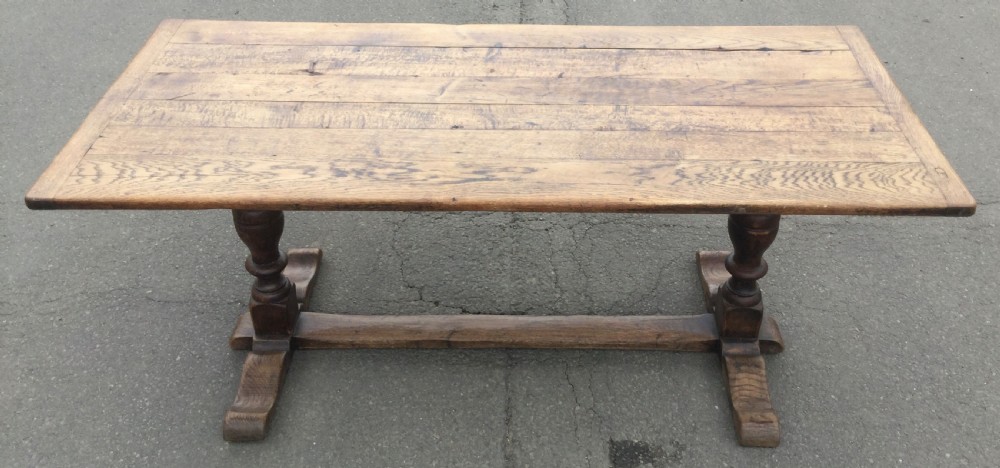 Antique Oak Refectory Dining Table  View VII