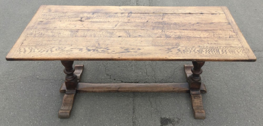 Antique Oak Refectory Dining Table  View VIII