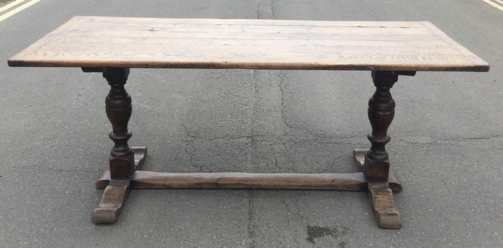 Antique Oak Refectory Dining Table  View IX