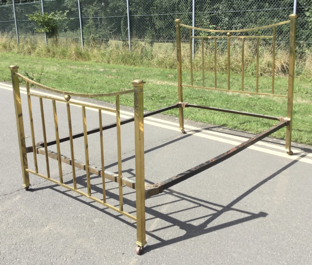 Edwardian Double Brass Bed