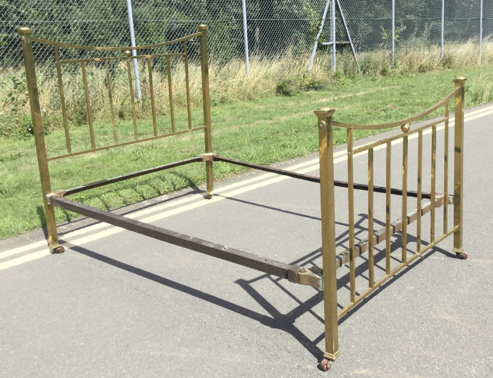 Edwardian Double Brass Bed View V
