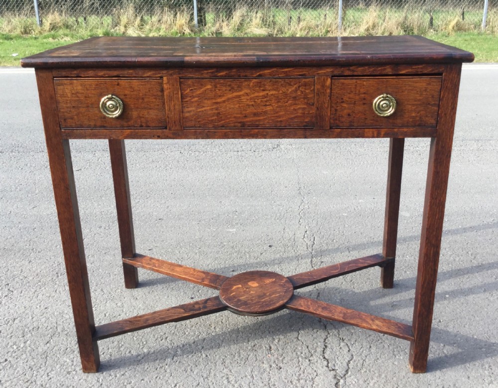 Georgian Oak Side Table 