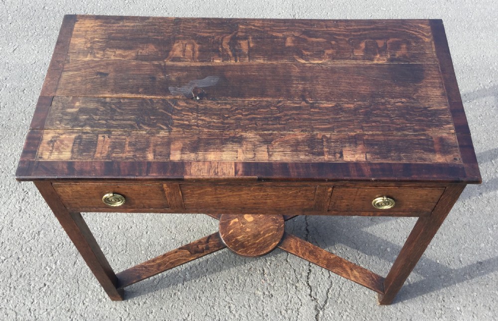 Georgian Oak Side Table  View IV
