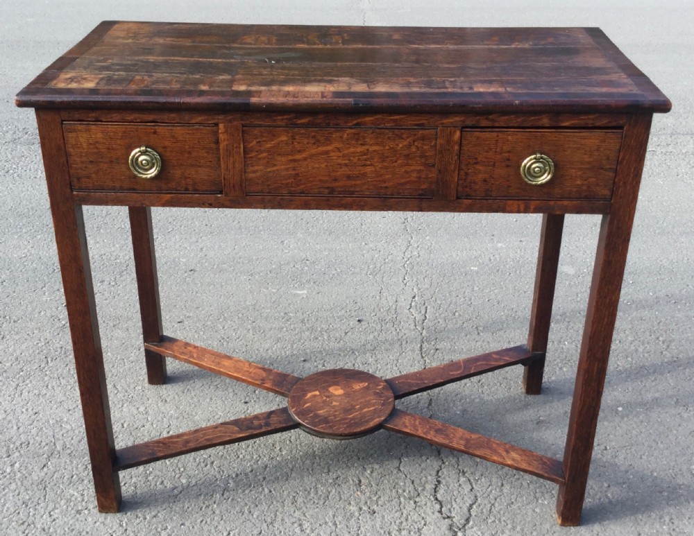 Georgian Oak Side Table  View IX