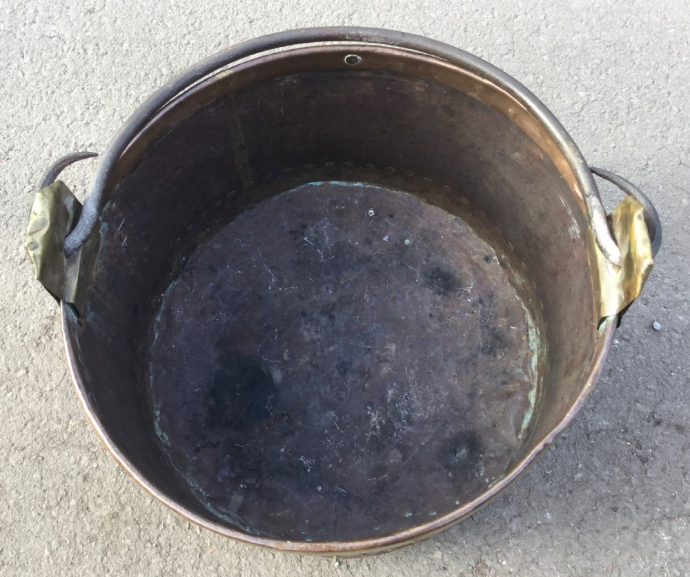 Large Copper & Brass Log Bin View III