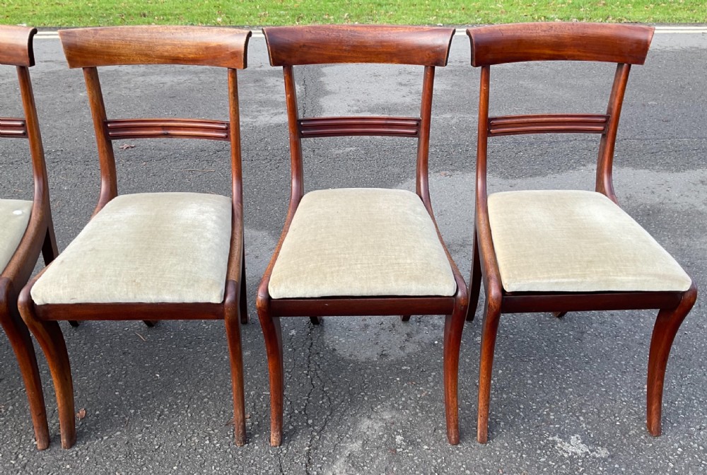 Set of Six Regency Mahogany Dining Chairs View II