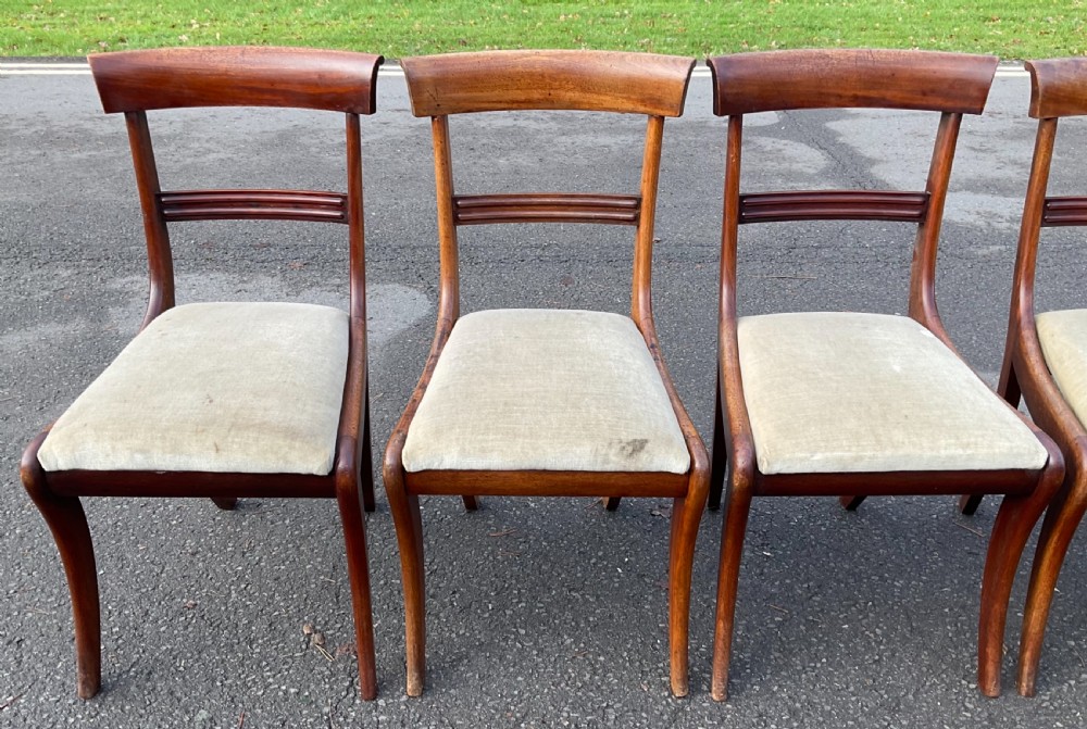 Set of Six Regency Mahogany Dining Chairs View X