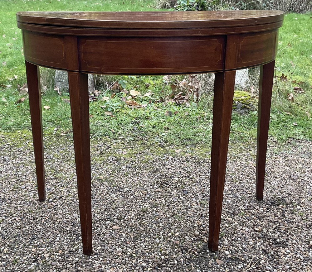 Georgian Mahogany Bowfront Tea Table