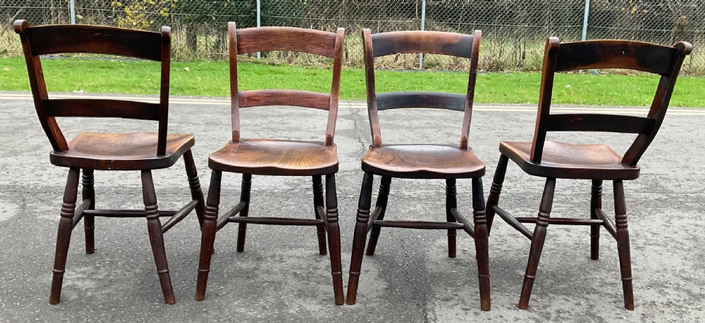 Six Windsor Kitchen Chairs View III