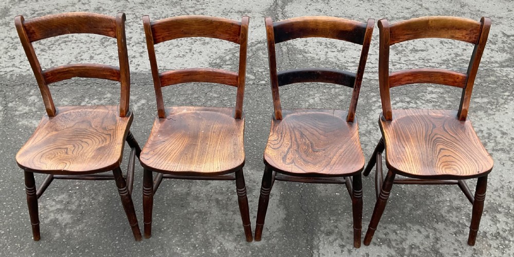 Six Windsor Kitchen Chairs View IV