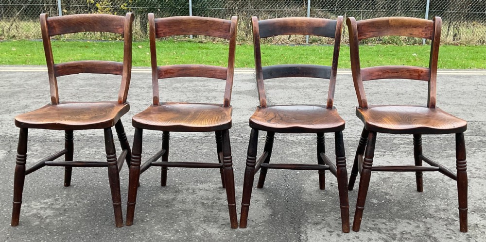 Six Windsor Kitchen Chairs View V