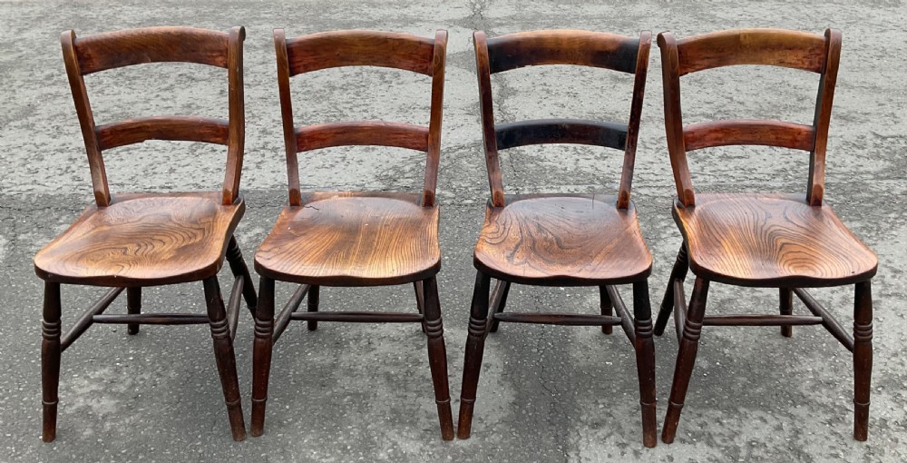 Six Windsor Kitchen Chairs View VI