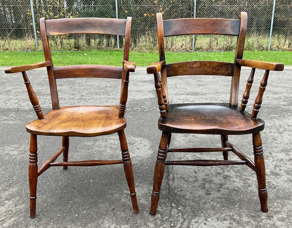Six Windsor Kitchen Chairs View XII