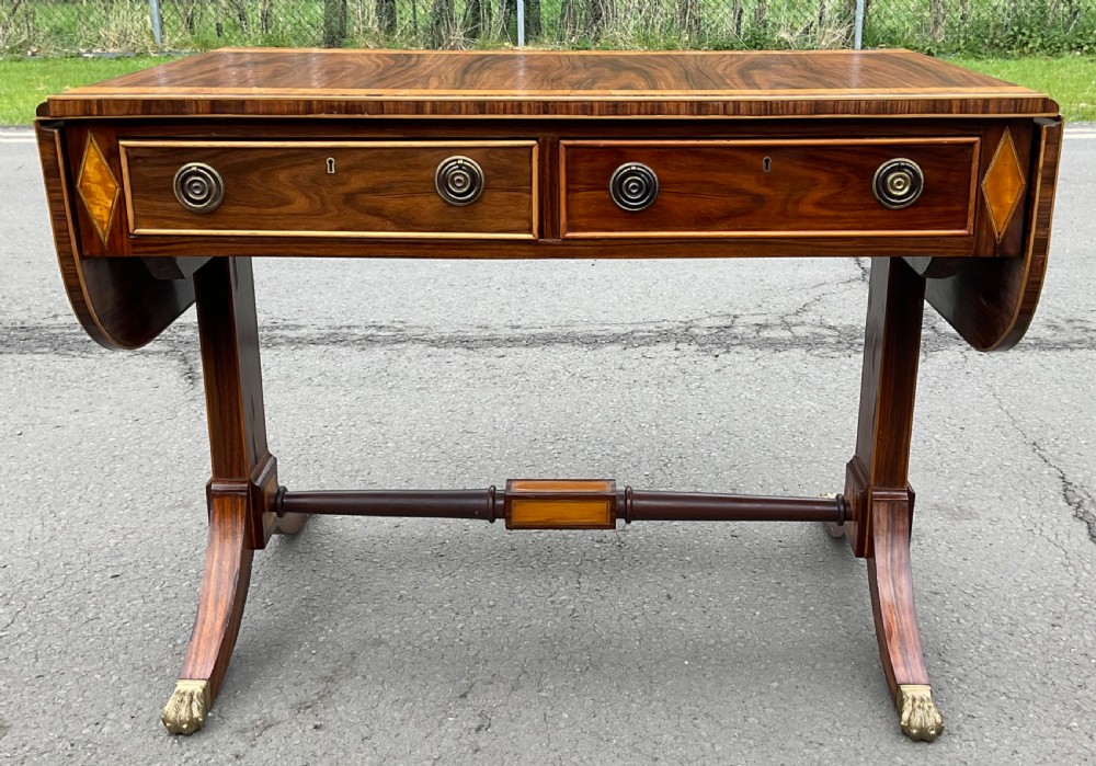 Regency Rosewood Sofa Table View II