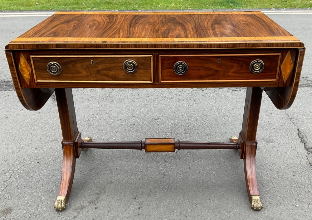 Regency Rosewood Sofa Table View III