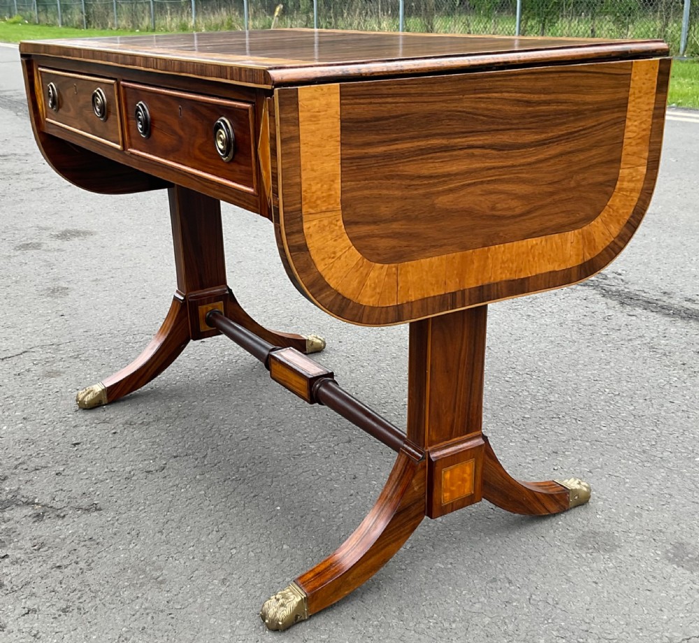 Regency Rosewood Sofa Table View IV
