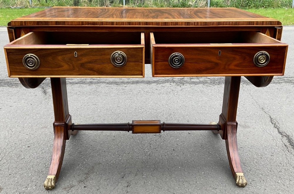 Regency Rosewood Sofa Table View V