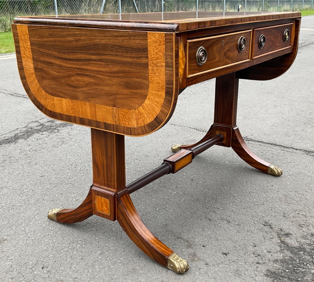 Regency Rosewood Sofa Table View VI