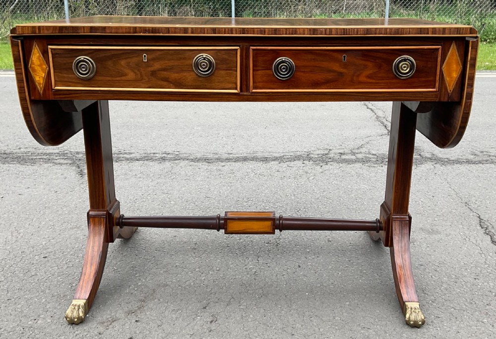 Regency Rosewood Sofa Table View VIII