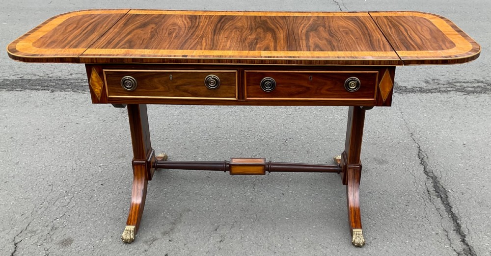 Regency Rosewood Sofa Table View X