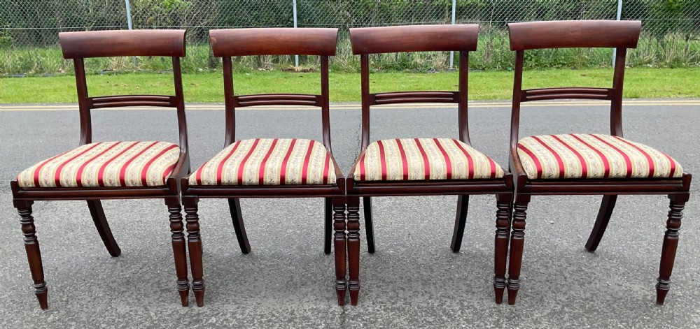 Set of Four Victorian Mahogany Dining Chairs