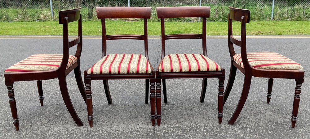 Set of Four Victorian Mahogany Dining Chairs View IV