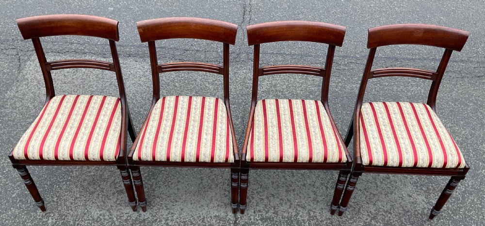 Set of Four Victorian Mahogany Dining Chairs View V