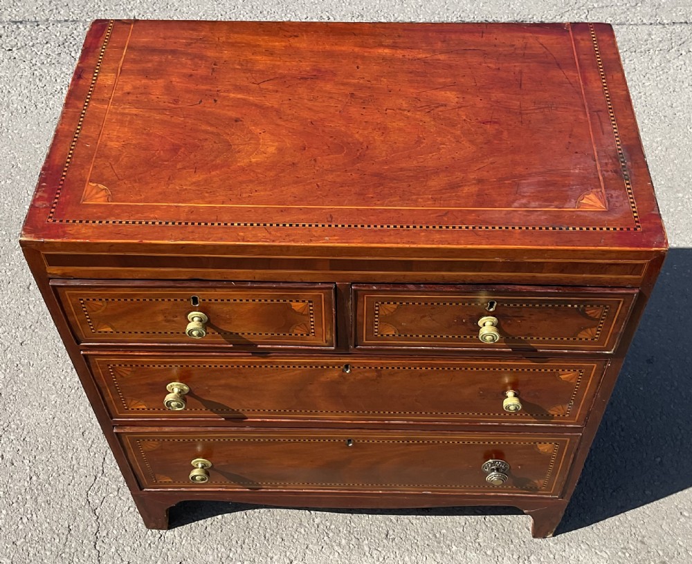 Georgian Small Mahogany Chest of Drawers  View III