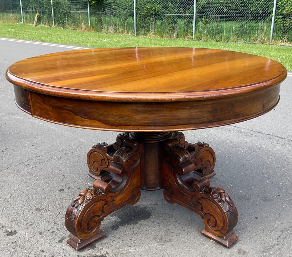 Victorian Mahogany Pedestal Centre Table  View IV