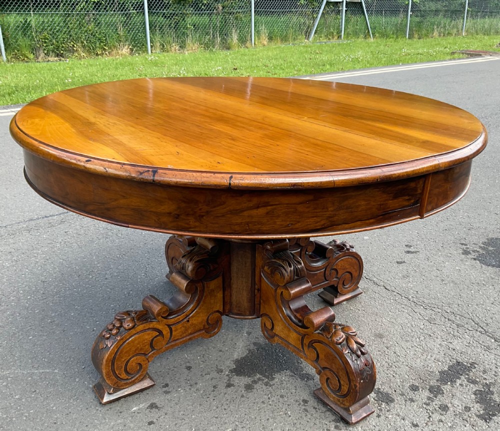 Victorian Mahogany Pedestal Centre Table  View VI
