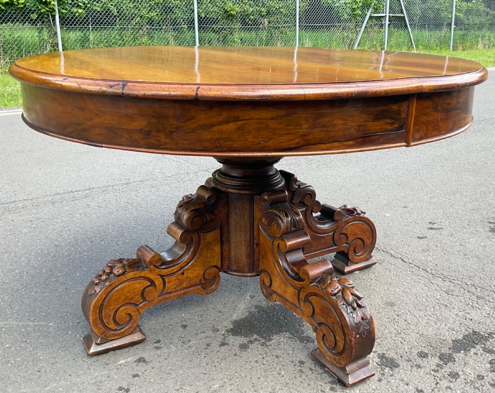 Victorian Mahogany Pedestal Centre Table  View VIII