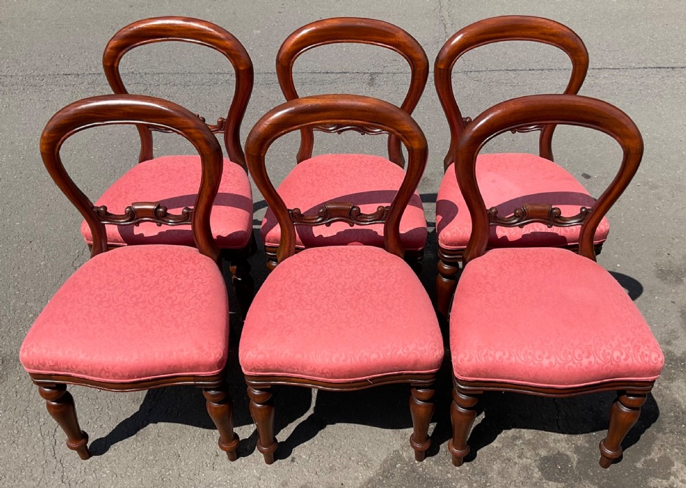 Set of Six Victorian Mahogany Dining Chairs  View IV