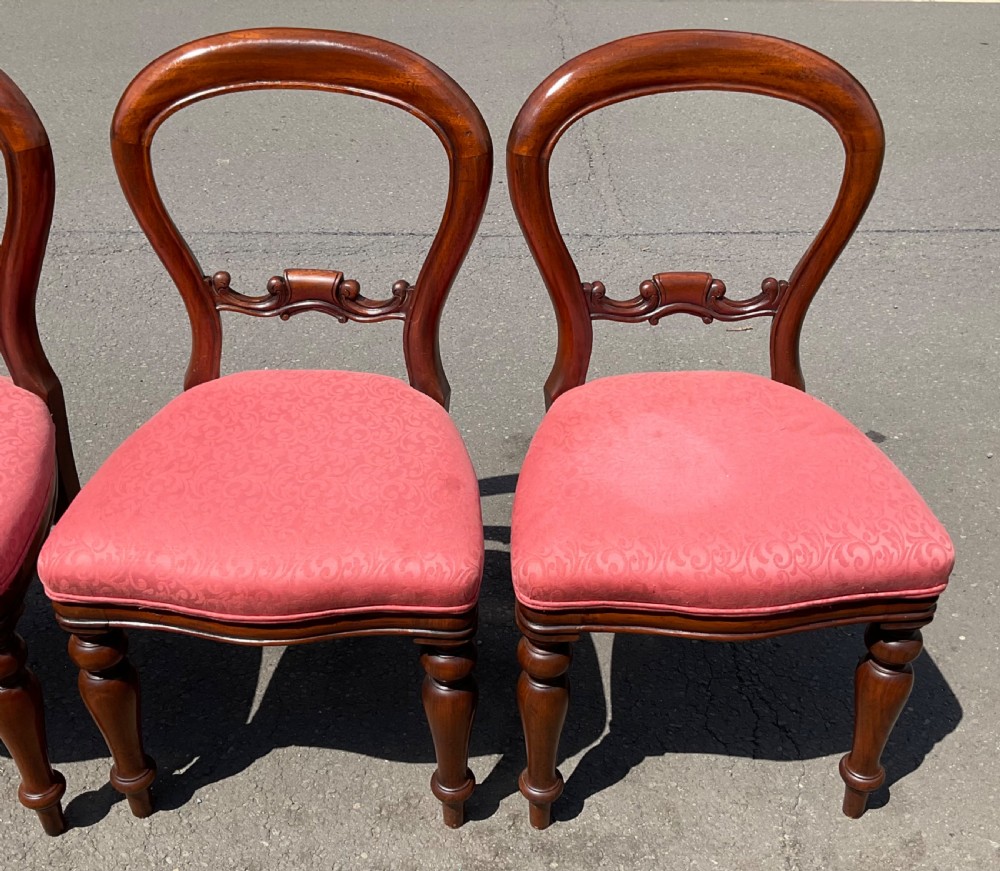 Set of Six Victorian Mahogany Dining Chairs  View VI