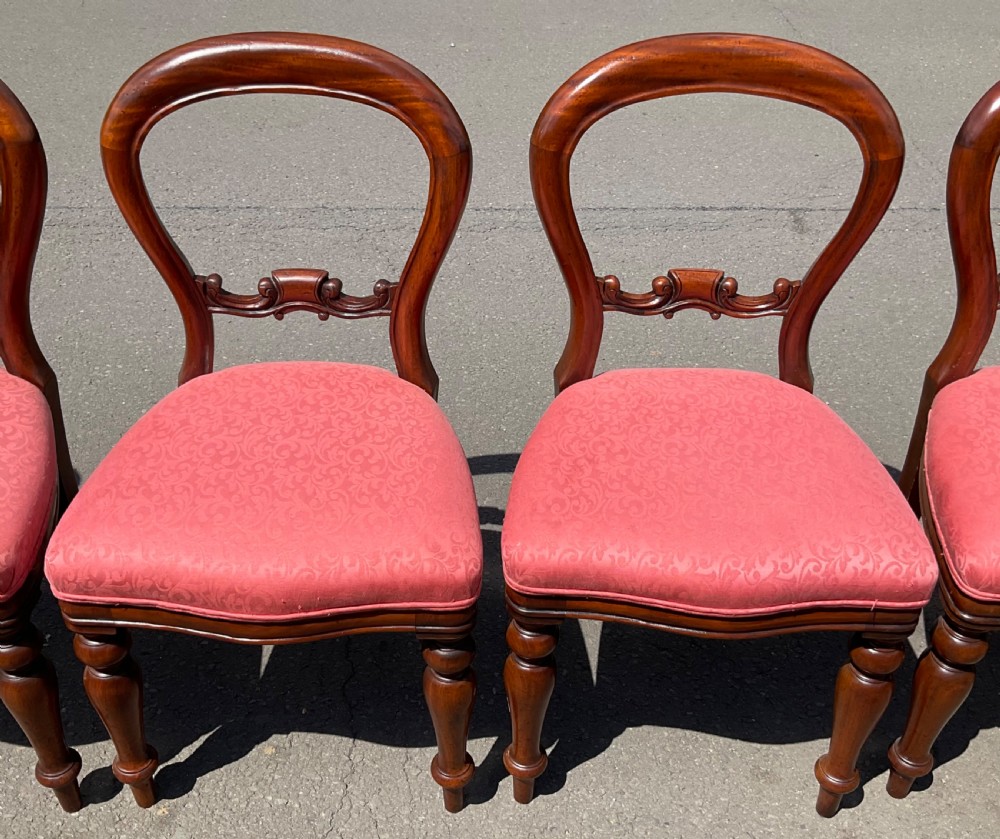 Set of Six Victorian Mahogany Dining Chairs  View VII