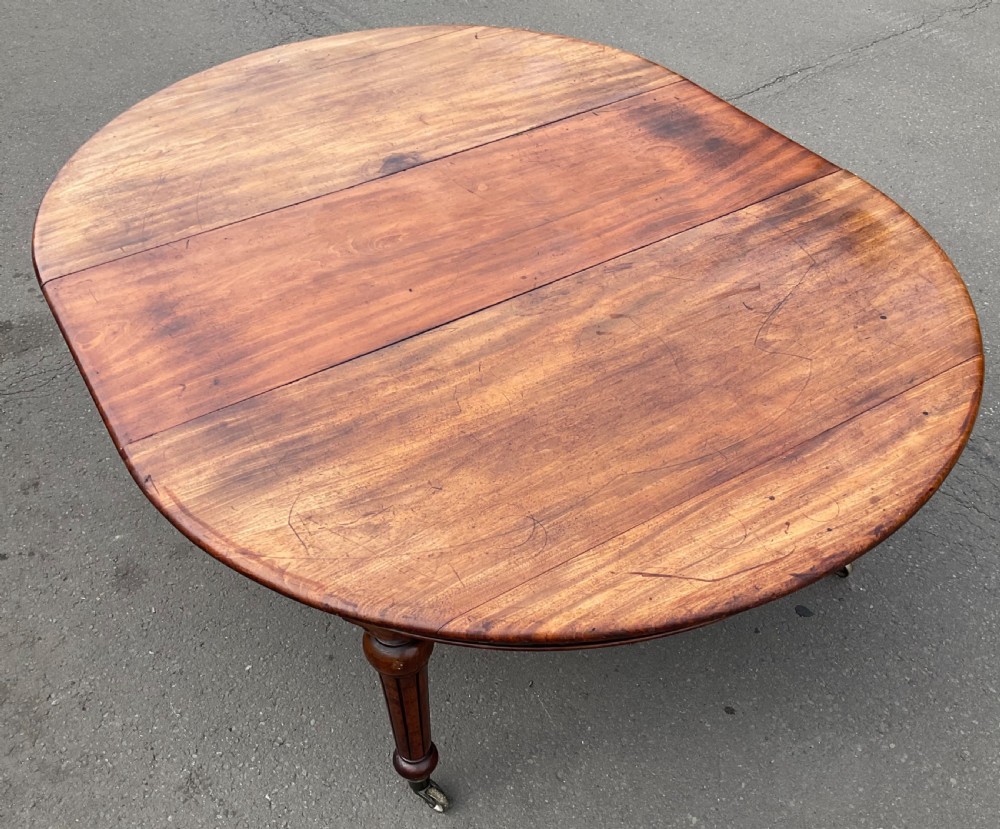 Victorian Round Mahogany Extending Dining Table  View VIII
