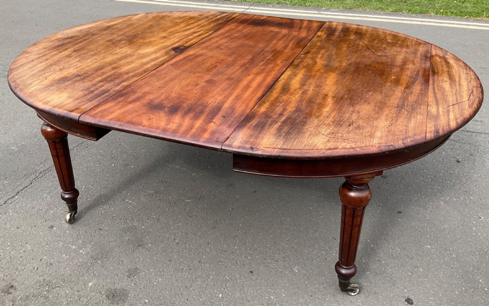 Victorian Round Mahogany Extending Dining Table  View IX