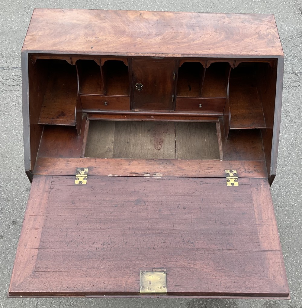 Georgian Small Mahogany Writing Bureau  View XIV