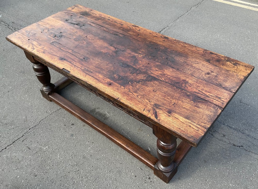 Antique Jacobean Period Oak Refectory Dining Table  View IV