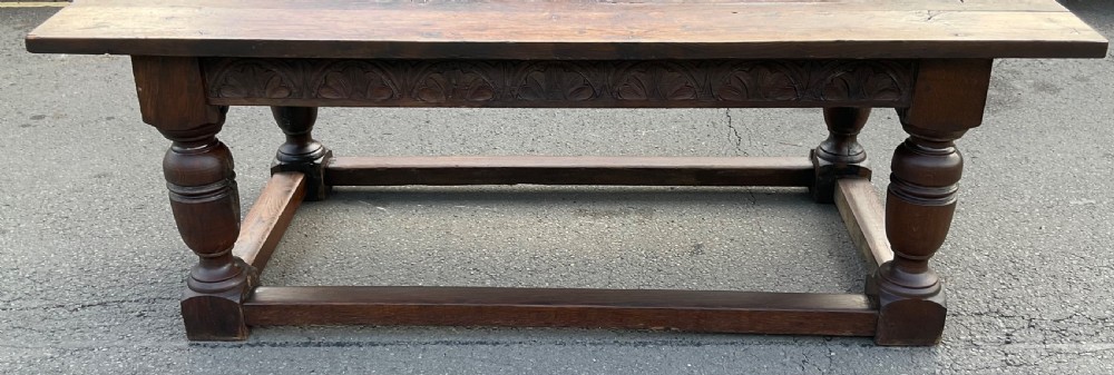 Antique Jacobean Period Oak Refectory Dining Table  View IX
