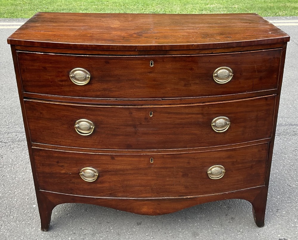 Georgian Mahogany Bowfront Chest of Drawers 