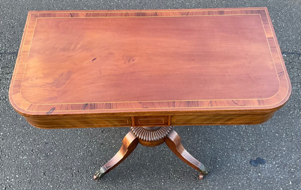 Georgian Mahogany Pedestal Tea Table  View IV